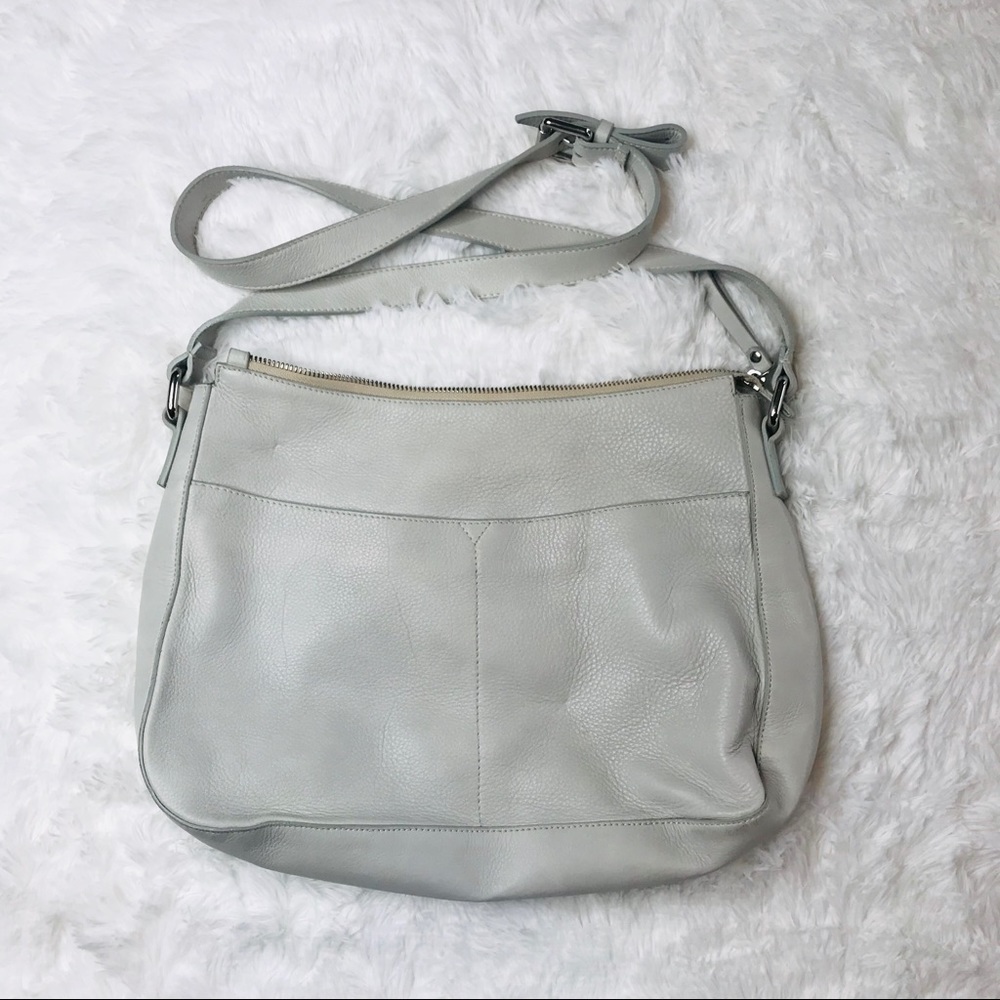 Antonio Christiano leather purse light blue